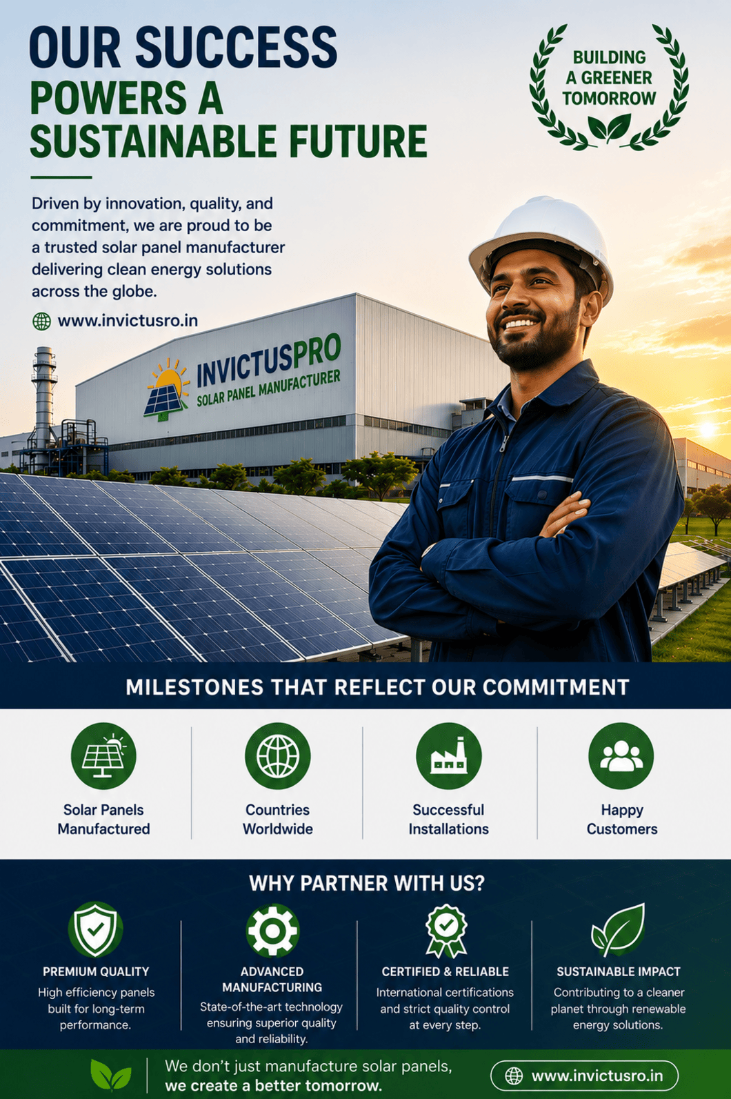Invictuspro infrastructure solar panel intaller