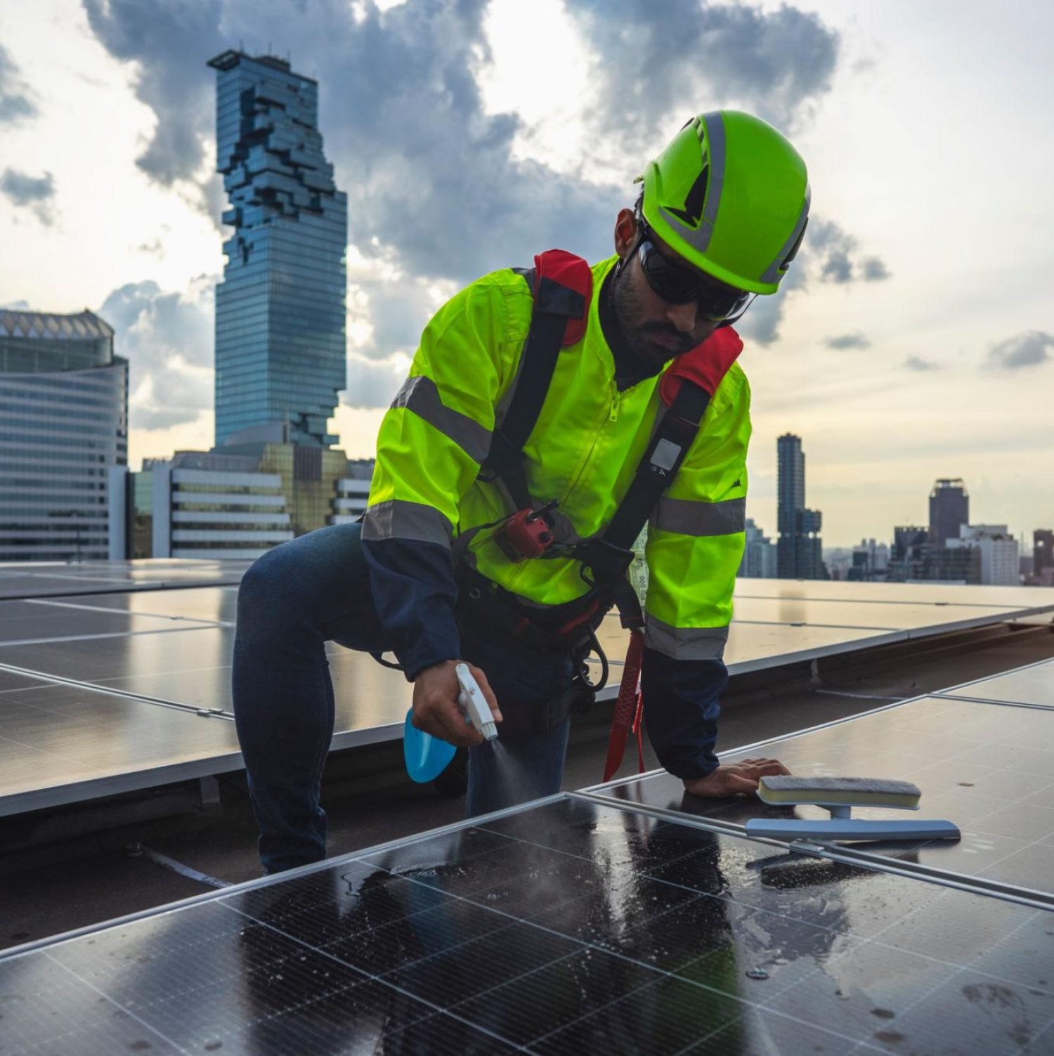 Solar panel maintainance in India
